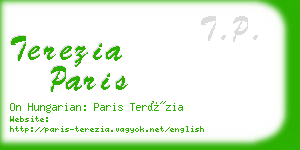 terezia paris business card